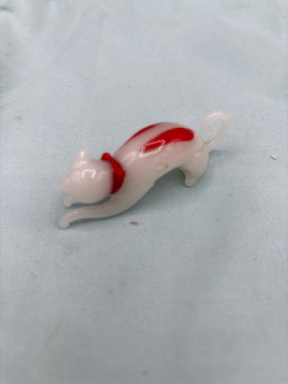 Handcrafted Miniature Glass Cat Figurine